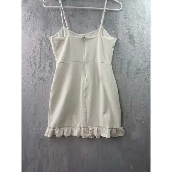 Lulus Spoonful of Sass White Bodycon Mini Dress – Size Small - Picture 2 of 9
